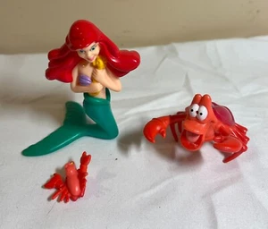 Disney Little Mermaid 1-3" PVC Figures / Cake Topper - Ariel & Sebastian - Picture 1 of 1
