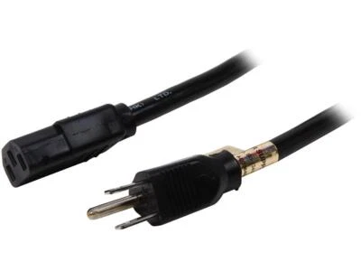 Tripp Lite Model P007-002 2 ft. Heavy-Duty 14AWG Power cord (IEC-320-C13 to NEMA - Image 1 of 3