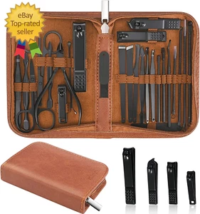 Juego de Manicura Kit Cortaúñas Profesional-26 Piezas Acero Inoxidable Manicura Ki - Imagen 1 de 12