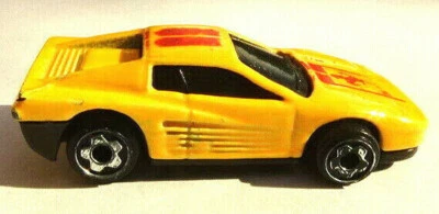1986 * Hot Wheels yellow Ferrari Testarrosa Car - Micro Mini - Image 1 of 4