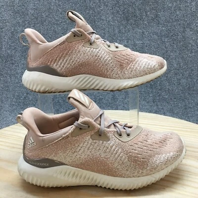 Adidas Zapatos Mujer 6 Alphabounce 1 Tenis para Correr Con Cordones Parte Superior Baja Beige Foto 1 de 4