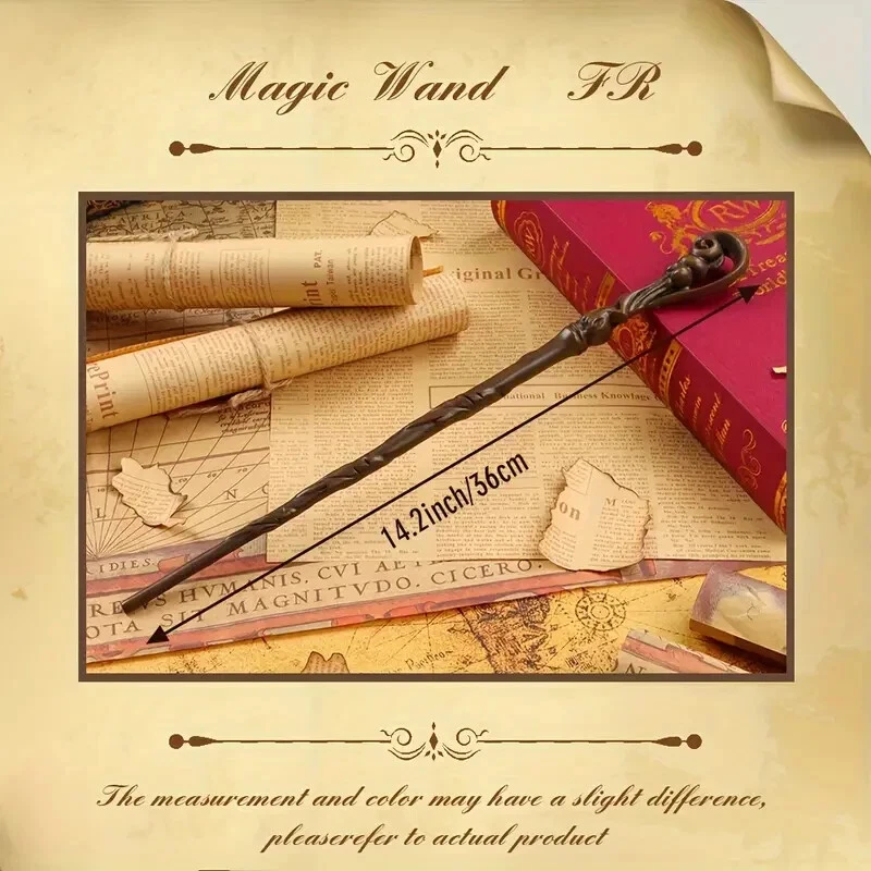 Первоклассный классический углерода стали волшебная палочка, косплей Хэллоуин скипетр, ведьма трость - Изображение 1 из 1