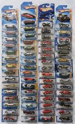 Lote de 62 Hot Wheels 1995-2011 todas las primeras ediciones y modelos nuevos (buenas tarjetas) Foto 1 de 4