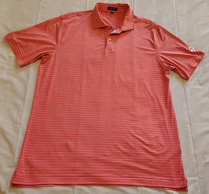TaylorMade Peter Millar Crown Crafted rosa weiß gestreift Polo Golf Shirt Gr. XL - Bild 1 von 8