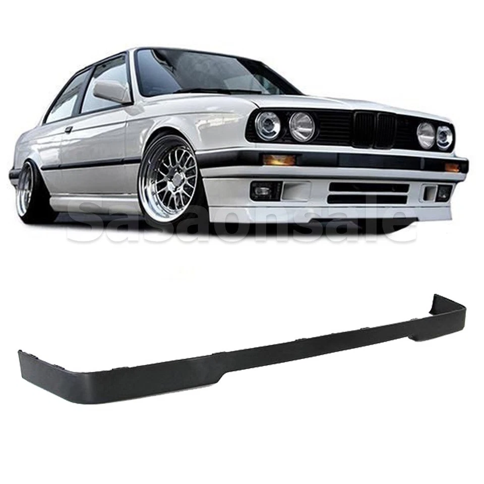 [SASA] Made for 1984-1992 BMW E30 3-Series 318 325 PU Front Bumper Lip Spoiler - Image 1 of 3