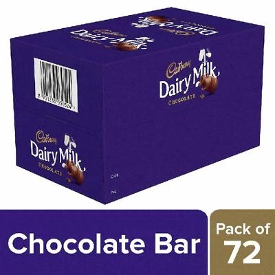 Cadbury Dairy Milk Chocolate Bar, 6.6gm Each (Pack of 72) (72*6.6gm) - Image 1 of 4