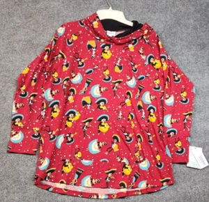 LuLaRoe Amber Hoodie Day Of The Dead Mariachi Sugar Skull Size 2 XL NEW - Picture 1 of 13