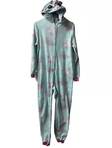 Cat and Jack Pajamas with Feet Kids XL Unicorn green Pink Unicorn Fleece - Picture 1 of 5