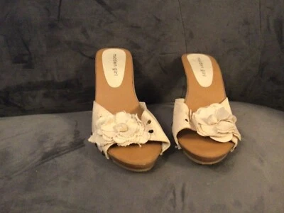 madden girl kizzez beige floral fabric boho heels womens size 8 Foto 1 de 4