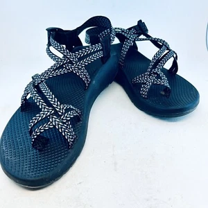 Sandalias clásicas de senderismo Chaco Boost negras ZX/2 de doble correa para mujer, talla 10 - Imagen 1 de 10