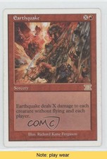 1999 Magic: The Gathering - Core Set: 6th Edition Earthquake #173 READ n0n