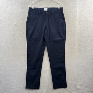 Sunspel Hose Pants Herren 30x32 Straight Blau Navy Chino Twill Taschen Neu ohne Etikett - Bild 1 von 16