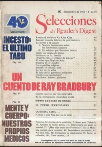 Selecciones Del Reader's Digest Septiembre De 1981 - Picture 1 of 2
