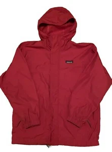 Patagonia Kids Youth Large Red Windbreaker Jacket Hoodie - Picture 1 of 3