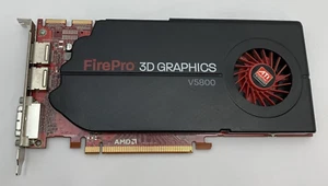 ATI AMD FirePro 3D GRAPHICS CARD V5800 1GB, DVI-I Display Port Ref:1143 - Picture 1 of 5