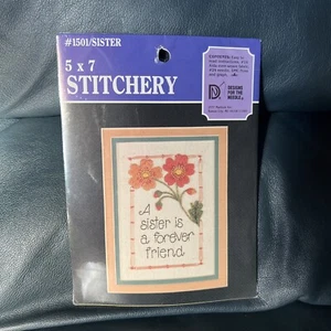 DISEÑOS PARA LA AGUJA 5x7 Kit de Costura Hermana Forever Friend 1501 Nuevo - Imagen 1 de 4