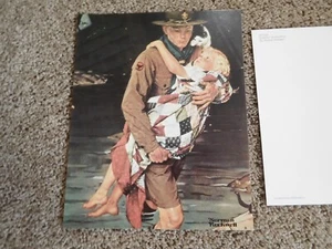 CF SCOUT BSA NORMAN ROCKWELL EIN SCOUT IST HILFREICH ÜBERGROSS POSTKARTEN KUNSTDRUCK!!! - Bild 1 von 3
