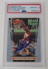 Dominique Wilkins HOF Signed 1992 Stadium Club Beam Team Card # 2 PSA 10 Auto