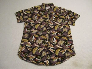Alexander Julian Colours Shirt Men XL All Over Floral Print Short Sleeve Button - Picture 1 of 8