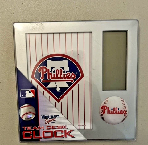 Vintage Win Craft Sports 2007 PHILADELPHIA PHILLIES MLB DIGITAL CLOCK OPEN BOX Cover