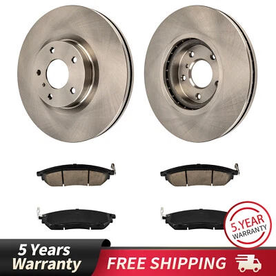 319.7mm Front Brake Rotor Ceramic Pad For Infiniti G35 M35 M45 Ex35 G25 Q70 Q40 - Image 1 of 4