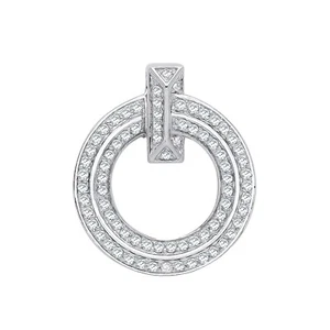 18ct White Gold 0.71ct Diamond Circle Of Life Pendant RRP £2275.00 - Picture 1 of 3