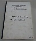Diagnoseblätter Fiat Modello Pro1 LU2 Jetronic Iniezione & Microplex 04/1989