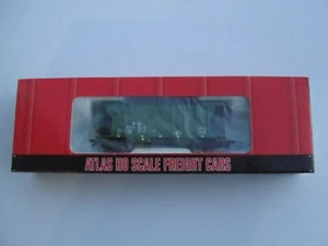 VINTAGE HO Atlas PS-2, 2 Bay Covered Hopper #1802 Berlington Northen R # 424613 - Picture 1 of 3