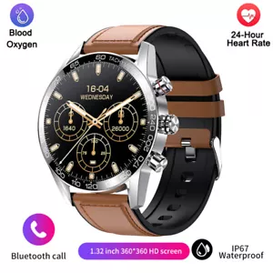 Smartwatch uomo orologio intelligente orologio uomo fitness Bluetooth chiamata uomini business - Foto 1 di 29