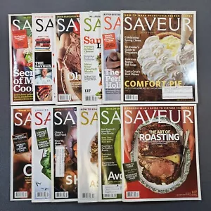 Saveur Magazine Lot of 12 Cooking Recipes Roasting Holidays Italian 2007/2011 - Picture 1 of 23
