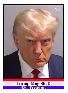 President Donald Trump Political Trading Card Mug Shot - 2023 Brand New MugShot - Picture 1 of 2