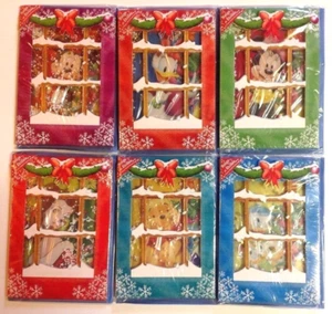 DISNEY 6 CARTES DE VOEUX RELIEF NEIGE PERSONNALISABLE enveloppe MINNIE MICKEY - Photo 1/3