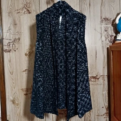 Kensie Eyelash Knit Tweed Long Line Sweater Vest Size Small - Image 1 of 4