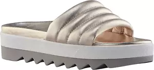 Cougar Prato Leather Sandals - NWT Womens Size 9 Platino Gold - #46549-OF - Picture 1 of 1