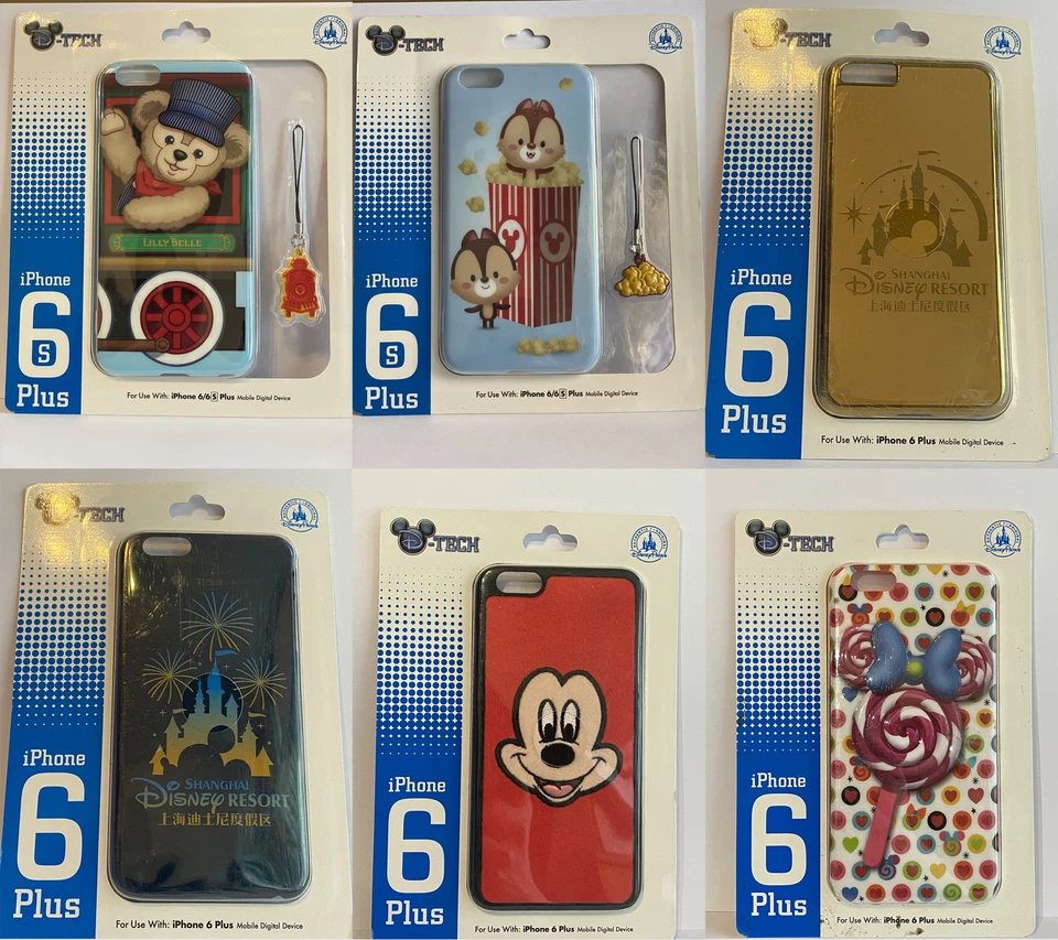 iPhone 6 6S Plus Disney Phone Case Cover D-Tech Cartoon Plastic Shell Disneyland - Image 1 of 1