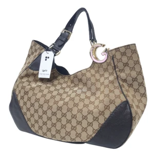 GUCCI GG Canvas Hobo Tote / Shoulder 203504 Guaranteed Genuine Daily Bag GA170 - Bild 1 von 12