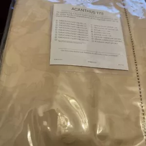 Sferra Acanthus Leaf Table Runner 15x 90 And 4 Placemats Parchment - Picture 1 of 7
