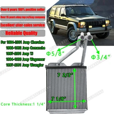 HVAC Heater Core For 1997-2001 Jeep Wrangler TJ/84-01 Cherokee/1986-92 Comanche - Image 1 of 4