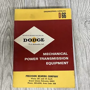 1966 Dodge D66 Mechanical Power Transmission Equipment Engineering Catalog - Imagen 1 de 3