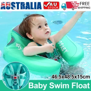 Swimming Aid Toys Green Infant Swim Trainer Baby Swim Float Chest Ring - Picture 1 of 9