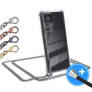 EAZY CASE do Xiaomi 12T / 12T Pro Etui na telefon do zawieszenia Case z metalowym łańcuszkiem - Zdjęcie 1 z 11