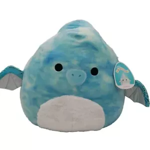 Squishmallow Shantira the Blue Tye Dye Pterodactyl 16" by Kellytoy - Picture 1 of 3