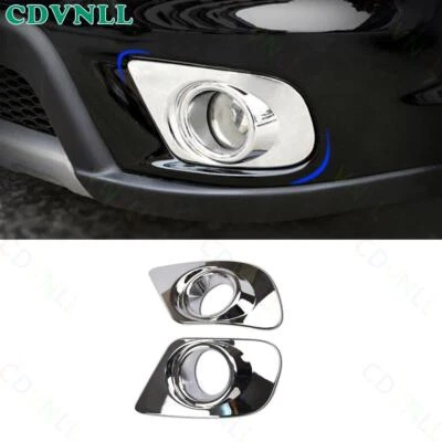 Cubierta de parachoques de luz antiniebla delantera cromada plateada para Dodge Journey 2011-2020 2 piezas Foto 1 de 4