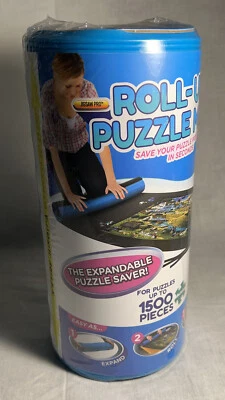 Buffalo Jigsaw Pro Roll-Up Puzzle Mat Azul Rompecabezas Almacenamiento Ampliable NUEVO Foto 1 de 3
