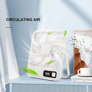 Mini USB Desk Fan Small Quiet Personal Cooler USB Charging Portable Table Fan UK - Picture 1 of 9