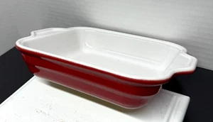 Emile Henry Baking Dish Rectangle Small Casserole 9x7x2 Red 96.16 Modele Depose - Picture 1 of 10