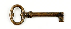 Möbelschlüssel Antik Stilmöbel Brünniert Ersatzschlüssel Rohling Messing Patina - Bild 1 von 5
