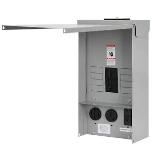 Temporary Power Outlet Panel with 20, 30, and 50-Amp Receptacle Installed,RV ... - Picture 1 of 6