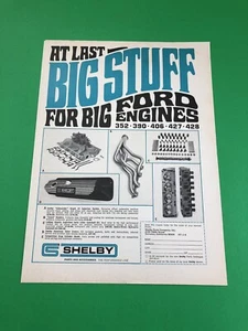 FORD SHELBY MUSTANG PARTS ORIGINAL VINTAGE PRINT AD PRINTED ADVERTISEMENT A3 - Bild 1 von 1