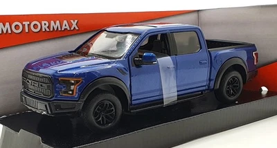 Литой под давлением Ford F-150 Raptor — 2017 Motormax масштаб 1:24 79344 — синий - Изображение 1 из 4